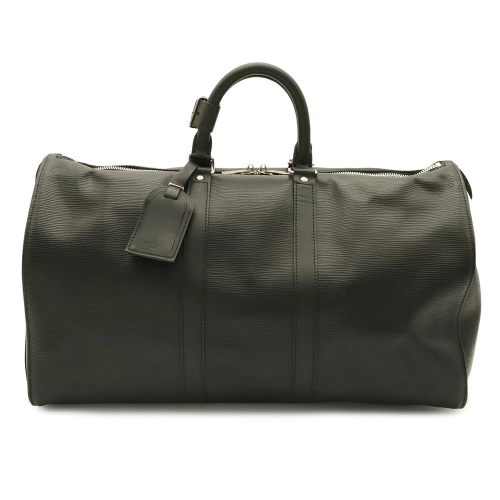 LOUIS VUITTON Epi Keepall Boston Bag Travel Leather Noir Black